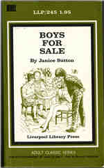 Liverpool Library Press Adult Classic Series LLP-245 (Aug 1971) - Boys For Sale by Janice Sutton