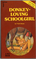 Greenleaf Classics Pet Book PB-347 (Aug 1984) - Donkey-Loving Schoolgirl by Frank Brown